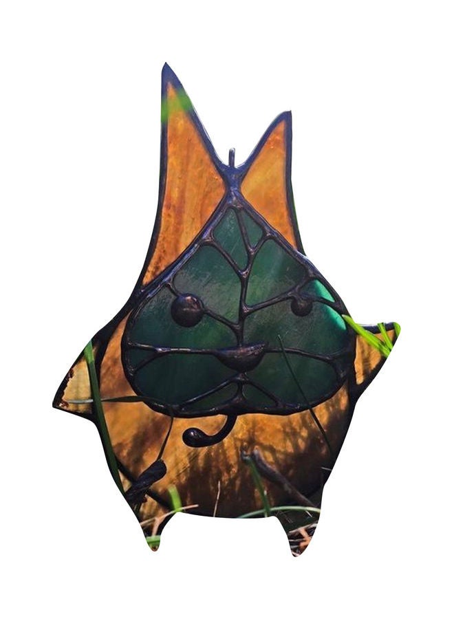 نيبمينينت ورقة زينة من الأكريليك للحرف اليدوية على شكل أرضية لتزيين الفناء أصفر/ أخضر