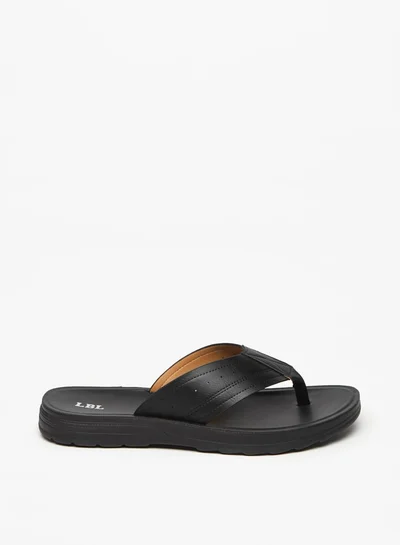 ال بي ال من شو اكسبرس Men's Textured Slip-On Thong Sandals Ramadan Collection