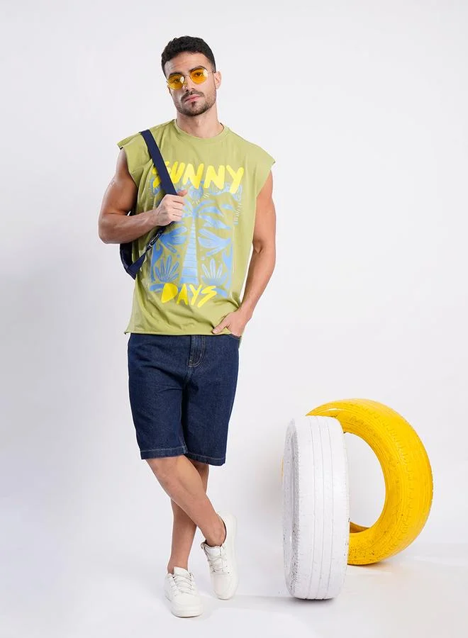 ستايلي Men Dark Blue Relaxed Fit Denim Shorts By Bene Kleed
