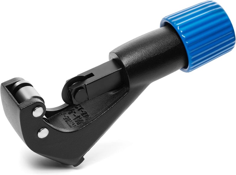 LSR LORESO Loreso Small Copper Pipe Tubing Cutter with Reamer - Tube Cutter for 1/8, 1/4, 1/2 to 1 1/8 Copper Brass Aluminum & Thin Stainless Steel Pipes (3-28mm) OD Pipes - Image 1