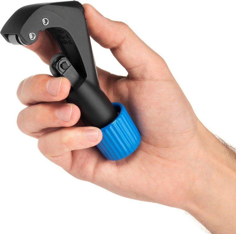 LSR LORESO Loreso Small Copper Pipe Tubing Cutter with Reamer - Tube Cutter for 1/8, 1/4, 1/2 to 1 1/8 Copper Brass Aluminum & Thin Stainless Steel Pipes (3-28mm) OD Pipes - Image 4