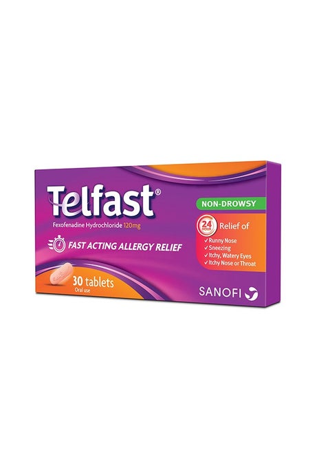 Telfast 120mg Tablets 30's