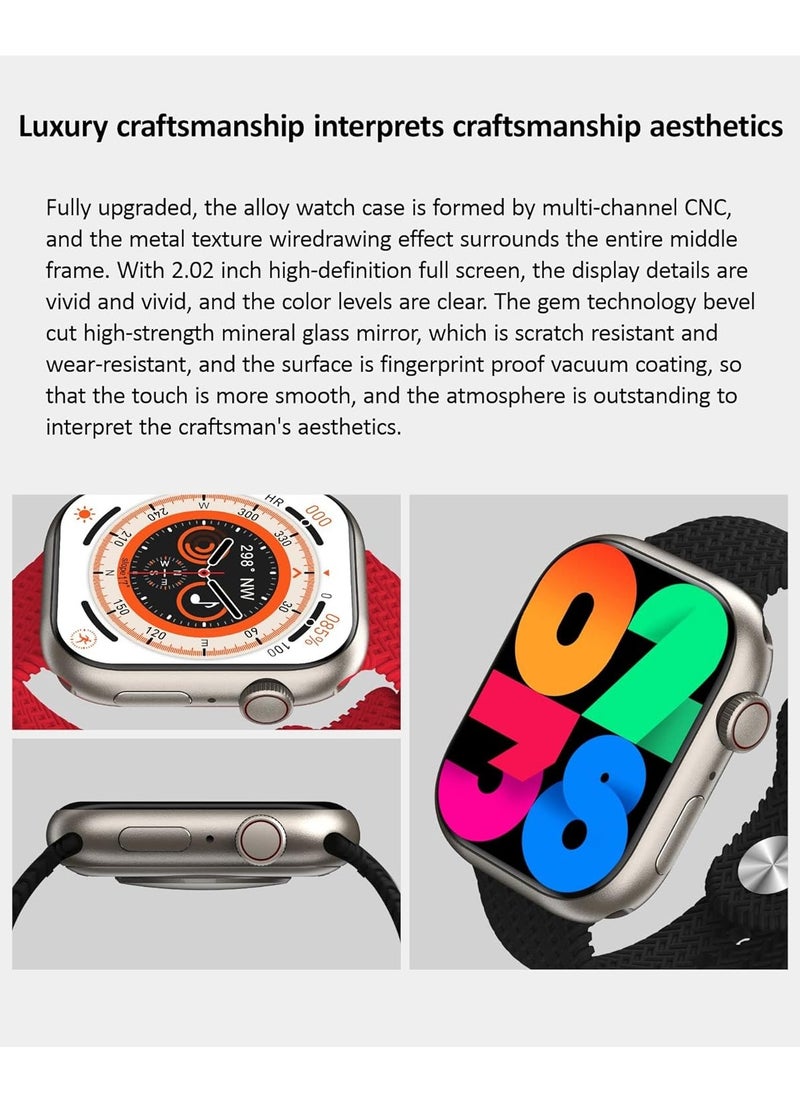 Generic - HK9 Pro+ Smart Watch Fitness Tracking with AMOLED Display Sleep Monitoring Multi-Functional Smart Watch - Image 1