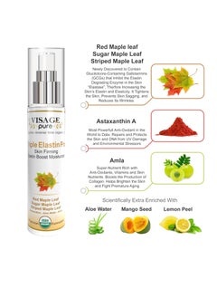 Visage Pure Triple Elastin Pro - Skin Firming Elastin Boost Moisturizer Cream - Contains GCGs That Increases the Skin's Elastin and Elasticity - USDA Organic-Physician Formulated-Research Supported  - Image 3