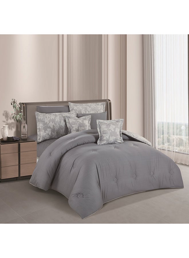 ليفور طقم لحاف من هورس  كلاسيك قطن فاخر 100٪ بنقشة الزهور 8قطع - Image 3