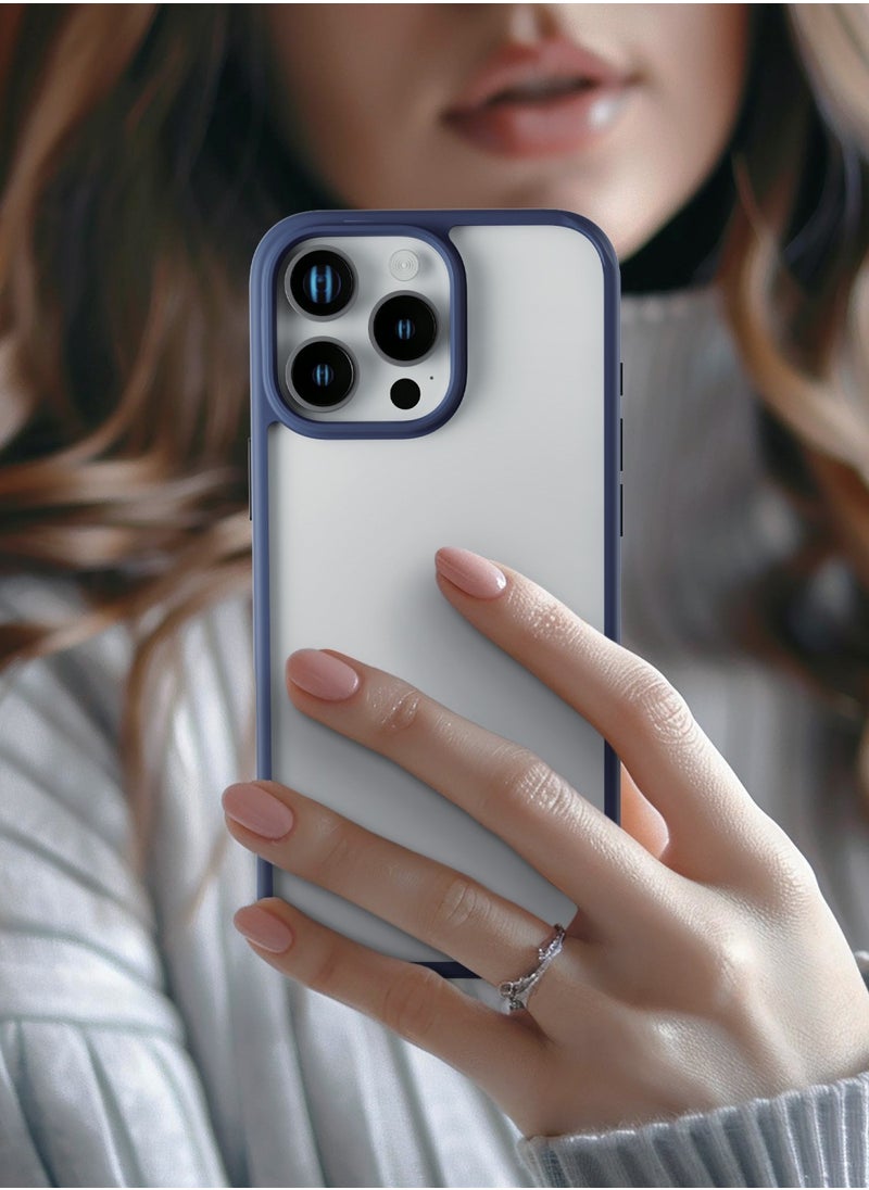 LEVELO - iPhone 16 Pro Case Solo / Scratch Resistance / Impact Resistance / Clear View Technology / Hybrid Construction- Blue - Image 1