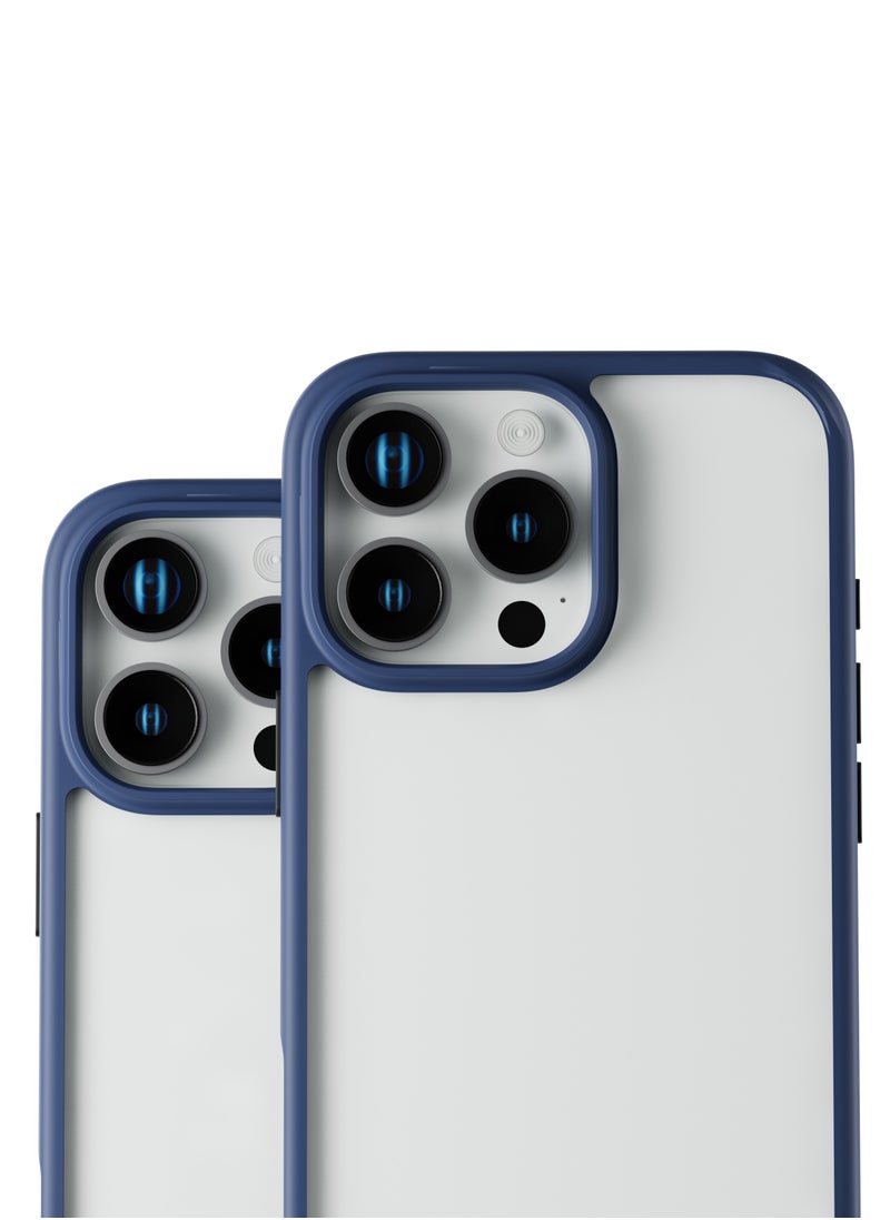 LEVELO - iPhone 16 Pro Case Solo / Scratch Resistance / Impact Resistance / Clear View Technology / Hybrid Construction- Blue - Image 1