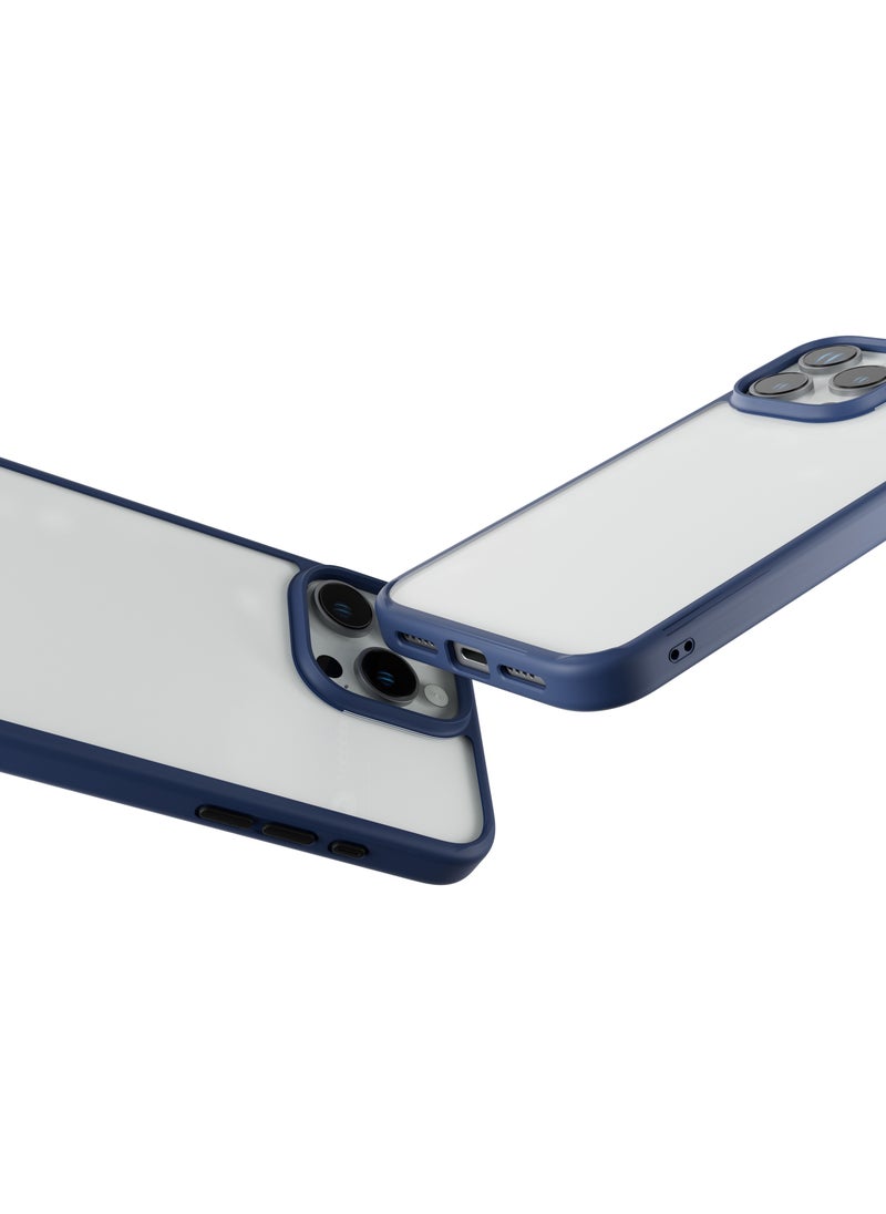 LEVELO - iPhone 16 Pro Case Solo / Scratch Resistance / Impact Resistance / Clear View Technology / Hybrid Construction- Blue - Image 1