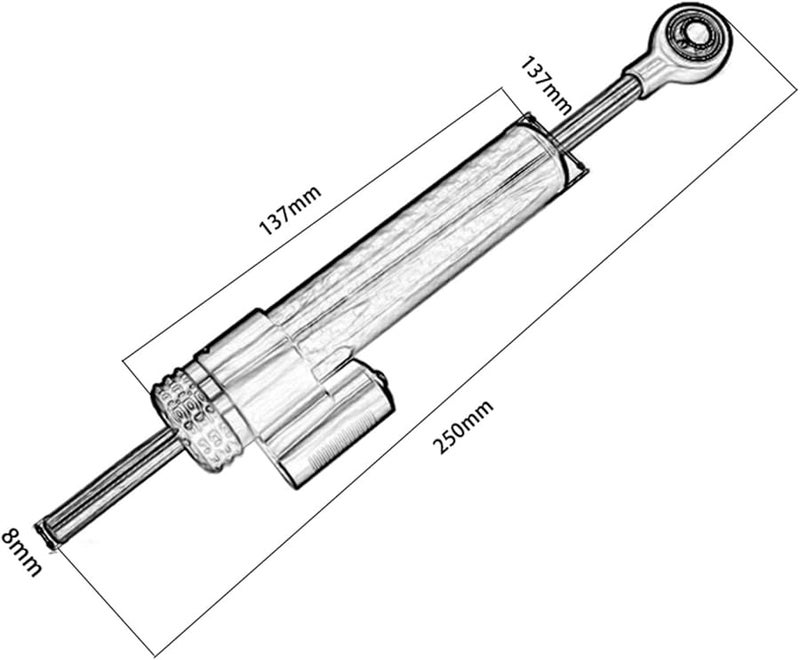 مجموعة مثبت مخمد توجيه الدراجة النارية مع قوس التركيب لـ Yamaha MT 09 Tracer باللون الأسود - Image 4