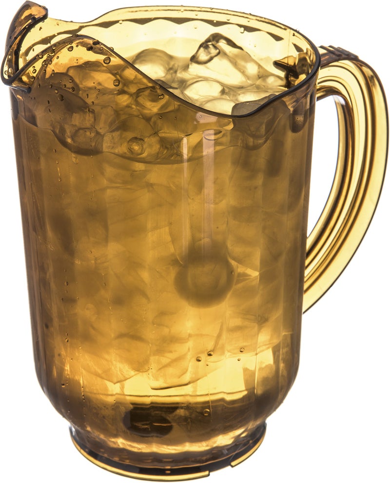 Carlisle FoodService Products 554013 Polycarbonate Pitcher, 60 oz. Capacity, Amber (Pack of 6) - Image 3