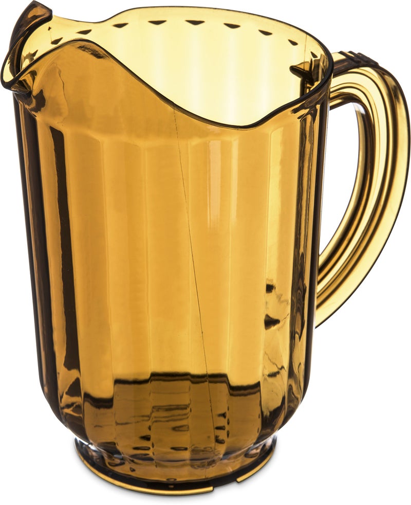 Carlisle FoodService Products 554013 Polycarbonate Pitcher, 60 oz. Capacity, Amber (Pack of 6) - Image 4