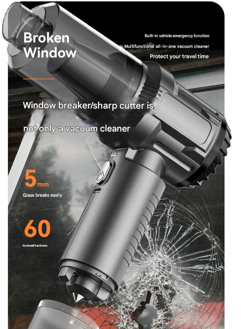 Rich Life Handheld Vacuum Cleaner Cordless | 12000PA Brushless High Suction Power | Rechargeable Car & Home Mini Vacuum | Wireless | Grey - Image 5