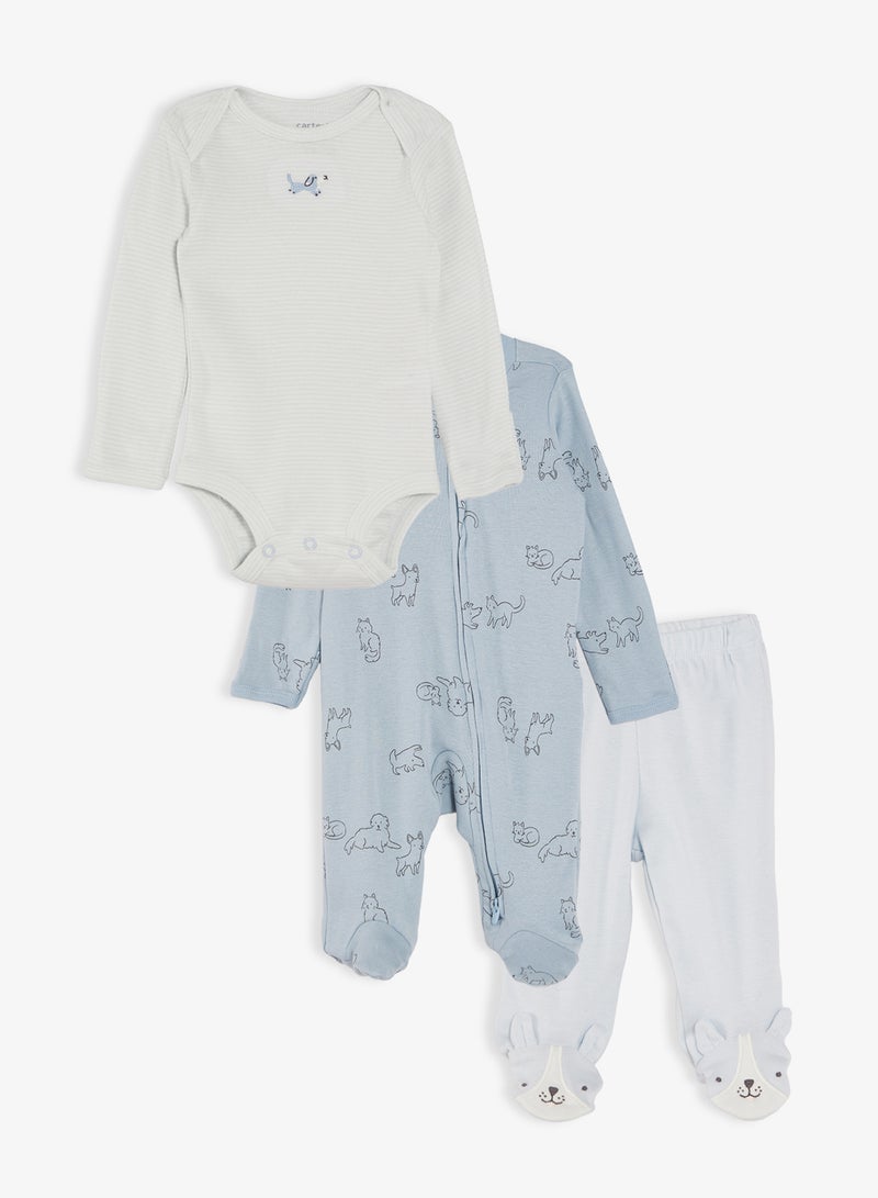 كارترز طقم بودي سوت وبنطلون للأطفال الرضع - Image 1