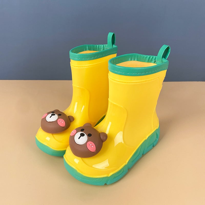 Children'S Rain Boots, Women'S Detachable Cartoon Water Shoes, Non-Slip Waterproof Rain Boots, Toddlers, Small And Medium-Sized Children, Baby Boys' Boots - Image 1