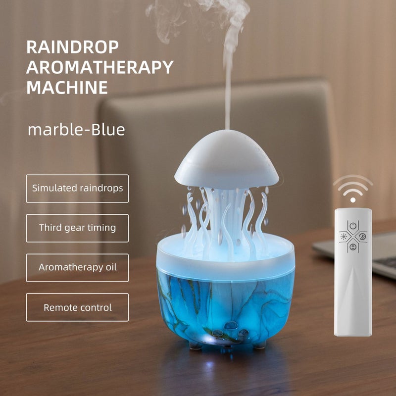New Remote-Controlled Jellyfish Humidifier with Colorful Lights, Ultrasonic Mist & Rain Effect