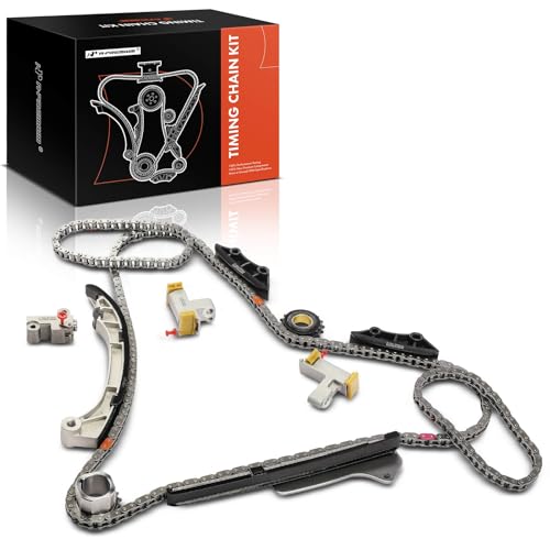 A-Premium 12PCS Engine Timing Chain Kit W/Sprocket & Tensioner & Guide Compatible with Toyota & Lexus - Camry, RAV4, Highlander, Sienna, Avalon, Venza, RX350, RX450h, ES350, IS350 - V6 2.5L 3.0L 3.5L - Image 1