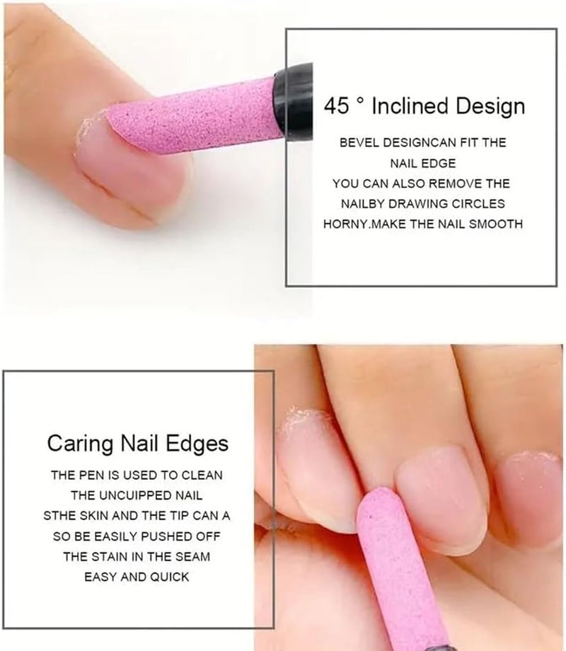 Cuticle Remover Sticks, 9PCS Quartz Pumice Cuticle Pushers for Nail Care, Dead Skin Peeling Manicure Pedicure Tools for Salon & Home - Image 3