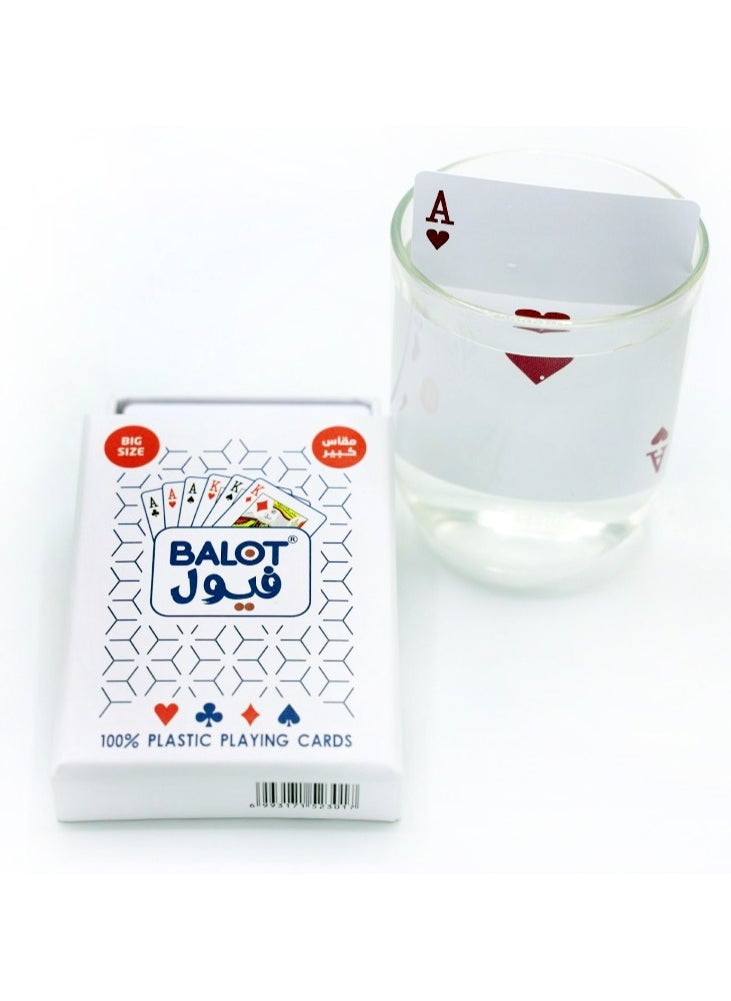 فيول - بلوت فيول ابيض كبير 54 ورقة لعب - Image 1