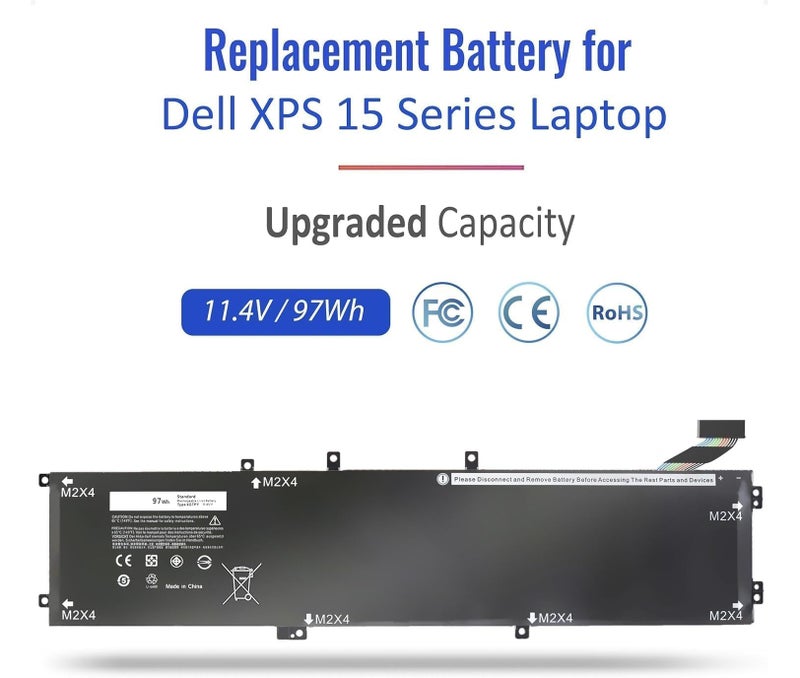 New 6GTPY Battery for Dell XPS 15 9560 9570 9550 7590 Precision 5510 5520 5530 M5520 M5510 Vostro 7500 7590 5041C 5D91C 5XJ28 GPM03 6GTPY Battery - Image 2