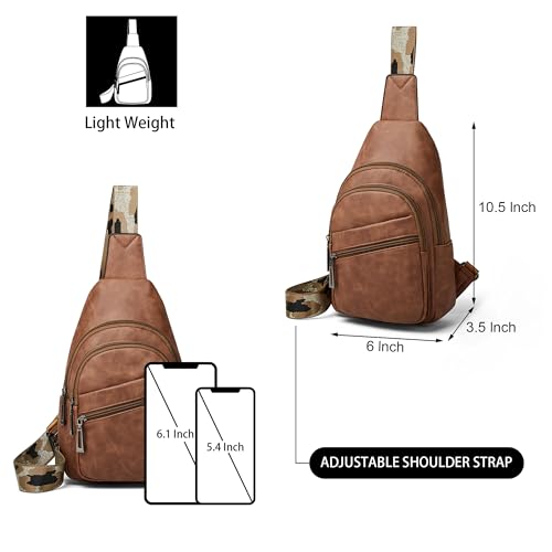 Mroede Sling Bag Crossbody Bags for Women Small Cross Body Bag Fanny Packs Chest Sling Purse for Daily Travel Leisure Sport - Image 3