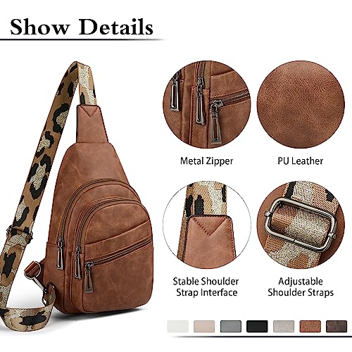 Mroede Sling Bag Crossbody Bags for Women Small Cross Body Bag Fanny Packs Chest Sling Purse for Daily Travel Leisure Sport - Image 5