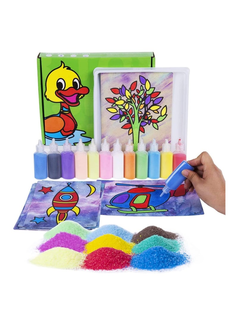 BLOOMING TIME Kids DIY Colorful Sand Painting Set for Children Art Painting & Education - Image 2