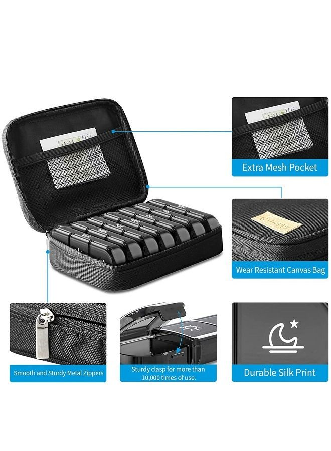 ماكدو منظم حبوب منع الحمل الأسبوعي لمدة 7 أيام للمكملات الغذائية والفيتامينات والأدوية. - Image 4