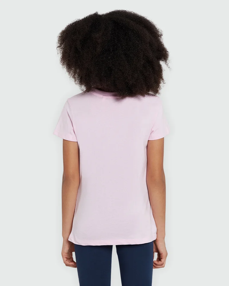 Ovs Graphic Print Tee In Nosegay Pink