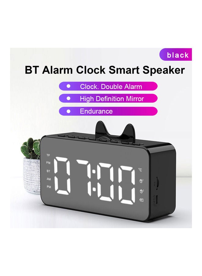 Loquat BT Clock Digital Speaker V9703B-V Black - Image 3