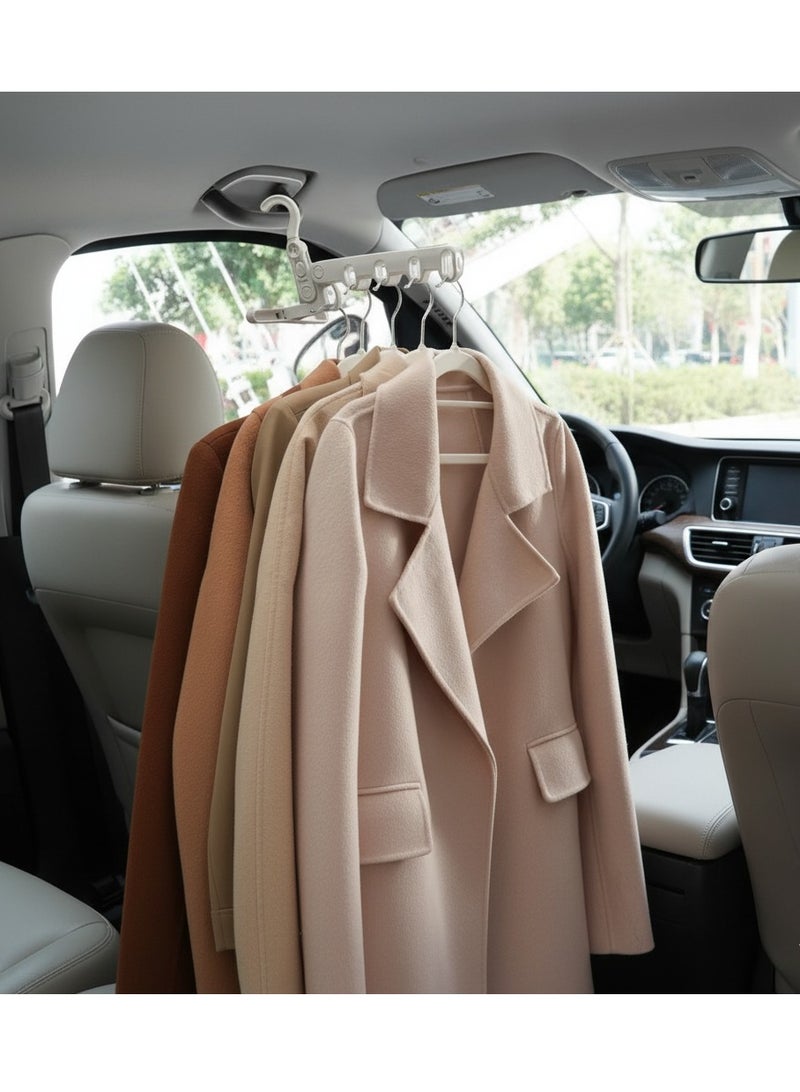 Portable Foldable Travel Hanger Folding Clothes Drying Rack Travel Hangers Hanging Rack with 5 Holes for Hotel Camping Travel - Image 1