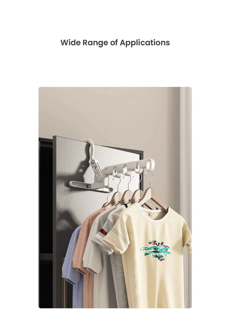 Portable Foldable Travel Hanger Folding Clothes Drying Rack Travel Hangers Hanging Rack with 5 Holes for Hotel Camping Travel - Image 5