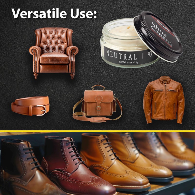 KELLYS Kelly's Neutral Shoe Polish 1.5 oz - Professional Leather Shoe Cream - Image 4