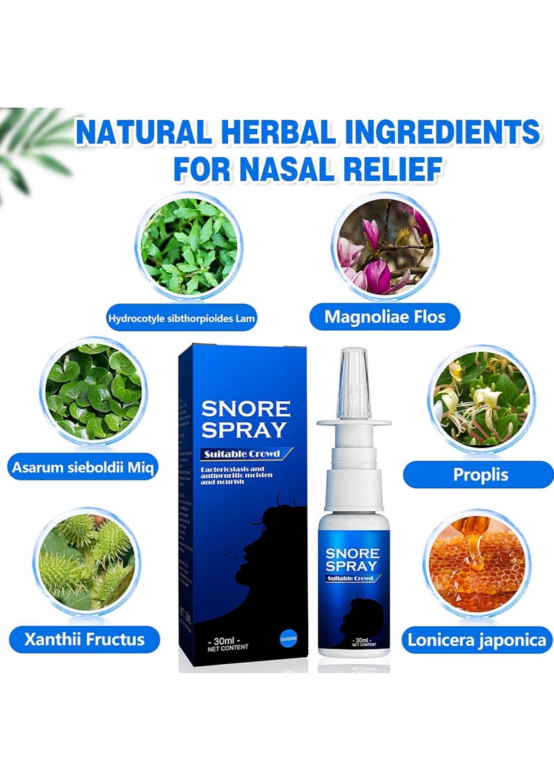 SOUTH MOON Anti Snoring Spray, Powerful Effective Anti Snoring, Anti Snoring Nasal Spray Improve Sleep Quality, Deep Sleep-30ml  - Image 3
