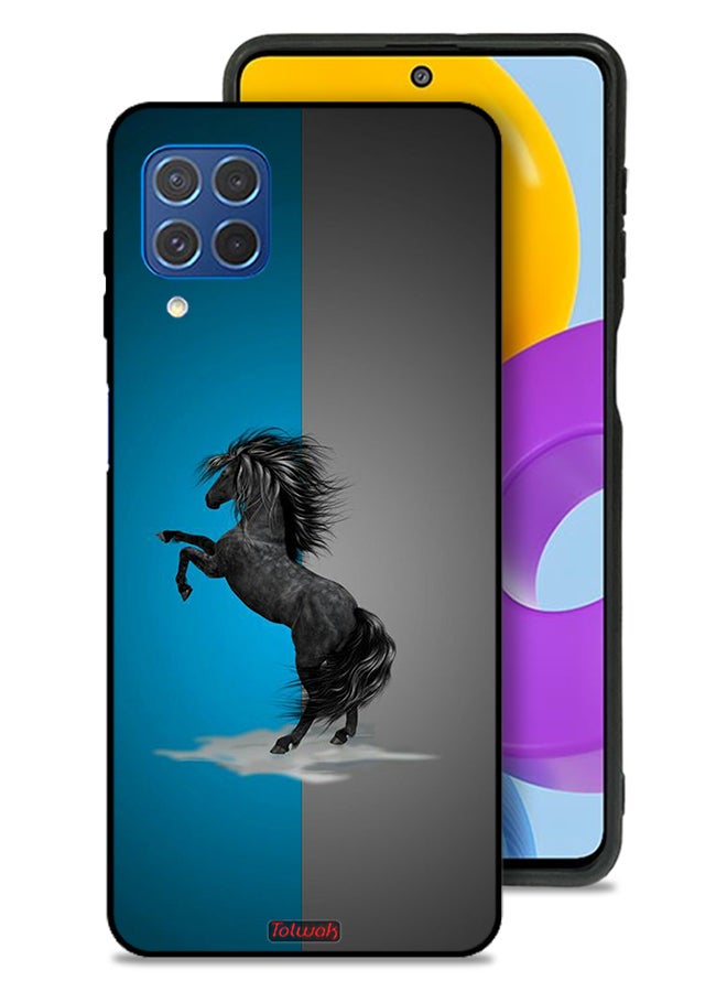 Tolwak Samsung Galaxy M62 Protective Case Cover Horse Art - Image 1