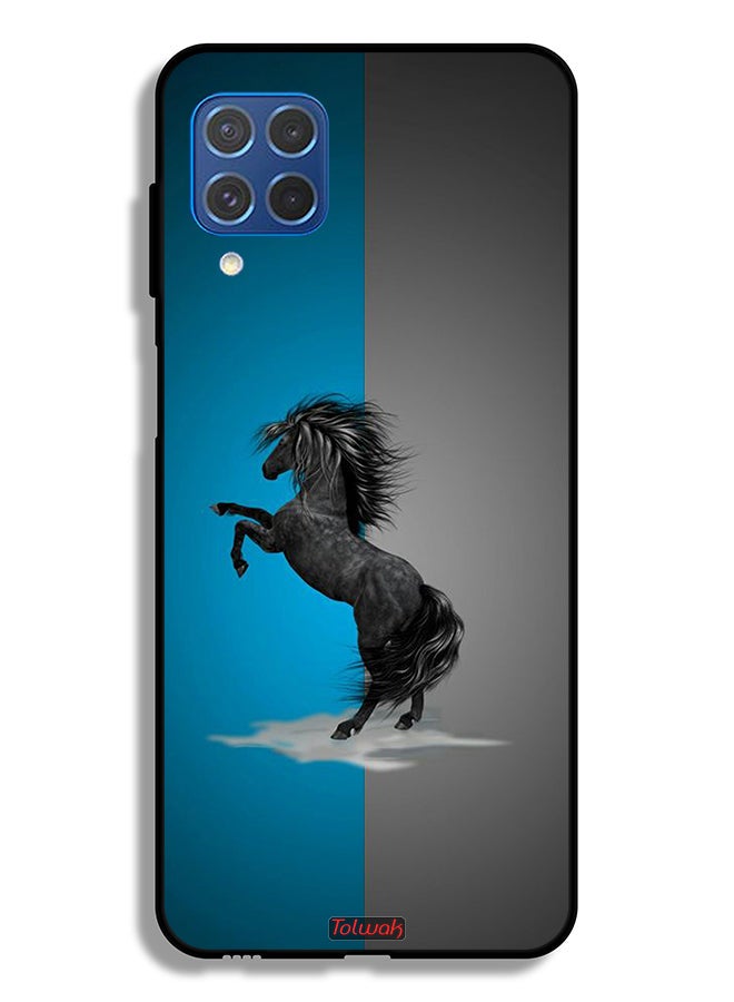 Tolwak Samsung Galaxy M62 Protective Case Cover Horse Art - Image 2