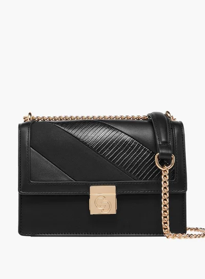 Celeste Textured Crossbody Bag with Magnetic Button Closure