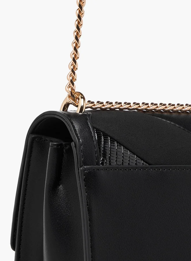 Celeste Textured Crossbody Bag with Magnetic Button Closure