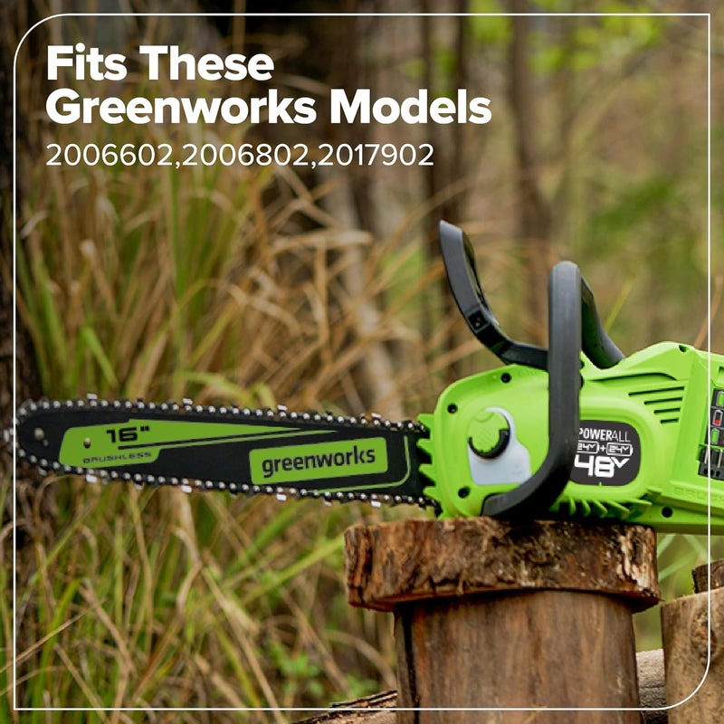 Greenworks 14-Inch Chainsaw Chain 2906802,Black and green - Image 4