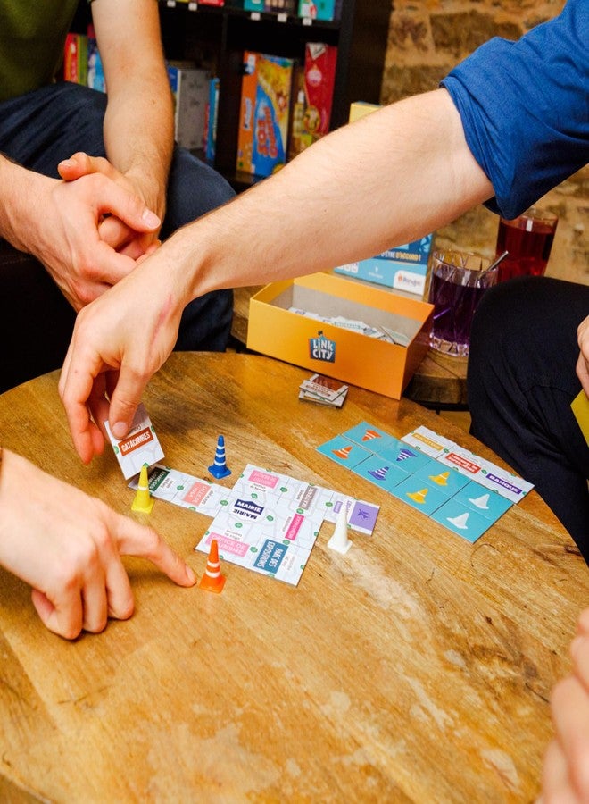 blue orange Link City Board Game - Family or Adult Cooperative Party City Building Game for 2 to 6 Players by Blue Orange Games. Recommended for Ages 8 & Up. - Image 5