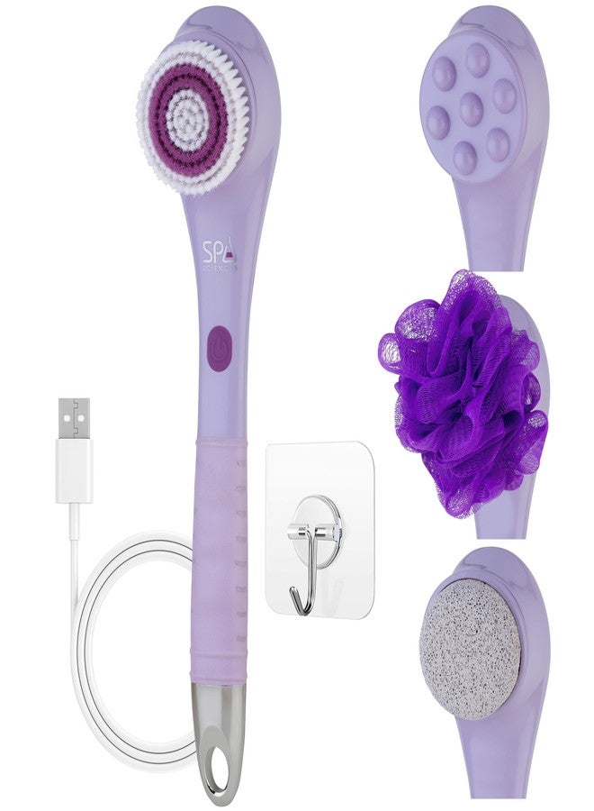 سبا ساينسز - نيرا - فرشاة استحمام/جسم 4 في 1 للتقشير، والتنظيف العميق، والعناية بالقدمين، وتوزيع اللوشن، والتدليك - Image 1