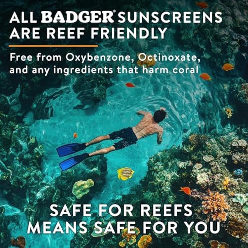 Badger Sunscreen Cream Clear Zinc, Organic Ingredients, Easy Application and Lightweight, SPF 30, Unscented, 87ml - Image 5