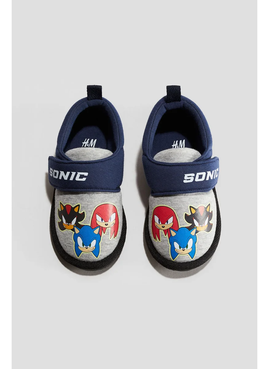 H&M Printed Cotton Slippers