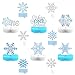 Lincia 12 Pcs Winter Onederland 1st Birthday Decorations Snowflake Honeycomb Blue Wonderland Table Centerpieces for Birthday Party Supplies - Image 2
