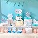 Lincia 12 Pcs Winter Onederland 1st Birthday Decorations Snowflake Honeycomb Blue Wonderland Table Centerpieces for Birthday Party Supplies - Image 4