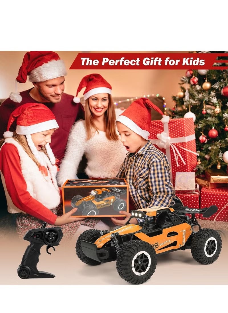 Remote Controlled Car, 2.4 GHz, 1:16 Off-Road Monster RC Truck, 2WD 20 km/h, RC Buggy with LED Light, Waterproof, Remote Controlled, Off-Road Toy Car for Children, Gift from  - Image 5
