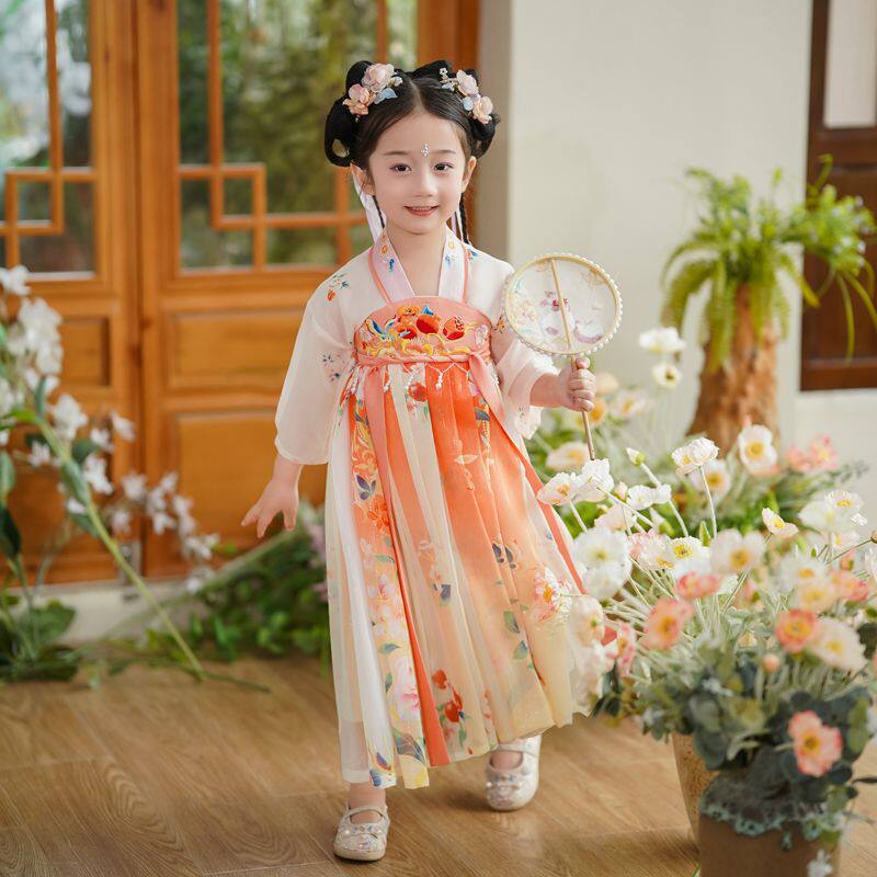 Girls' Chinese Hanfu Dress New Chinese Style - Image 3