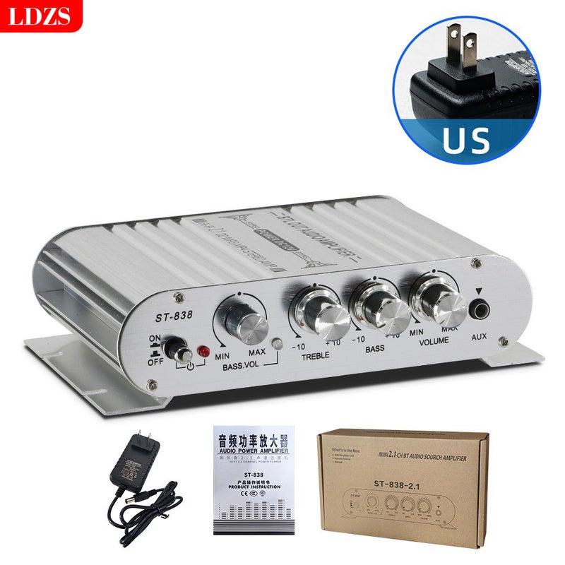 New Mini Small Power Amplifier Home Car Multi-Function Speaker Professional Fever 12V Car Power Amplifier Audio - Image 1