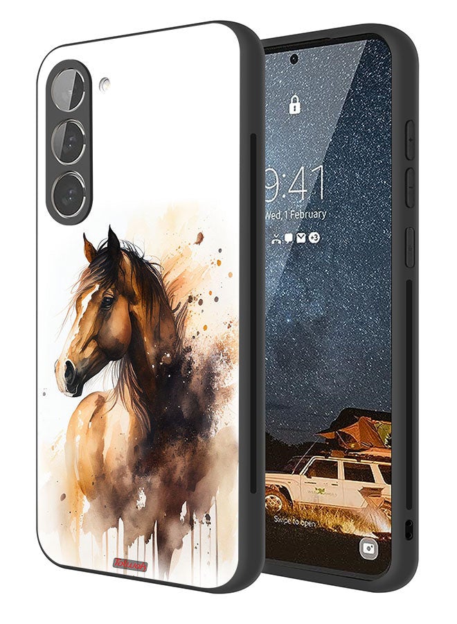 Tolwak Samsung Galaxy S23 Plus 5G Protective Case Cover Horse Abstract Art - Image 1