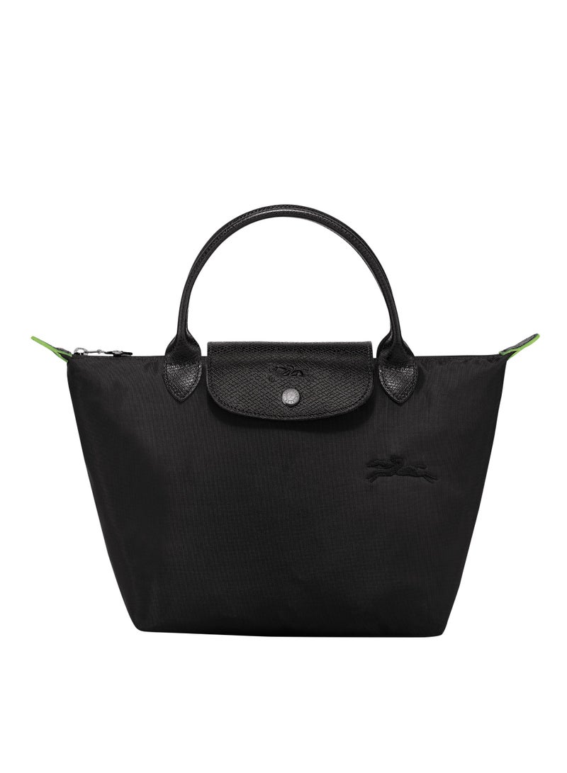 لونج شامب LONGCHAMP مقبض قصير سحاب المفاجئة إغلاق قماش الجلود تقليم حمل صغيرة نسائية - Image 1