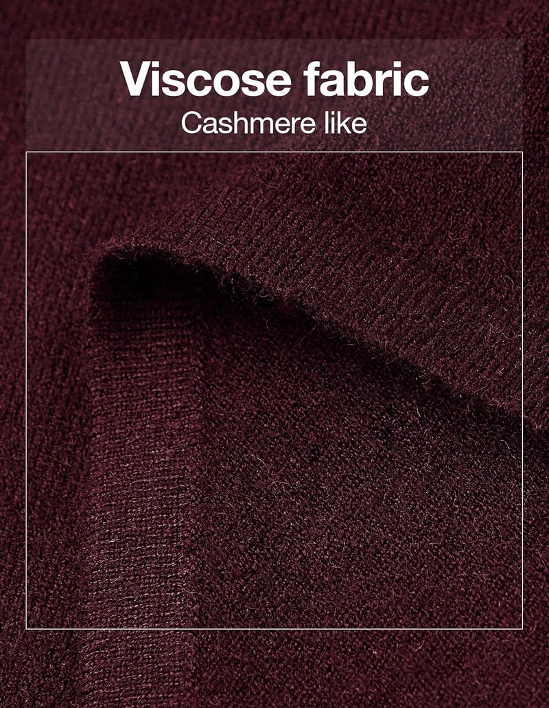 Puli Women's Versatile Knitted Shawls Scarf Poncho Sweater with Buttons Lightweight Spring Summer Fall Wraps - Image 3